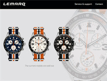 Tablet Screenshot of lemarqwatches.com